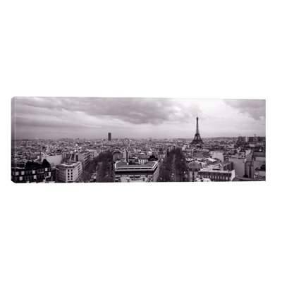 Eiffel Tower, Paris, France - No Frame Panoramic Print on Canvas