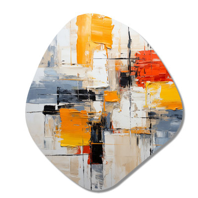 Clairene - Abstract Painting Nebula Shape Asymmetric Metal Wall Art