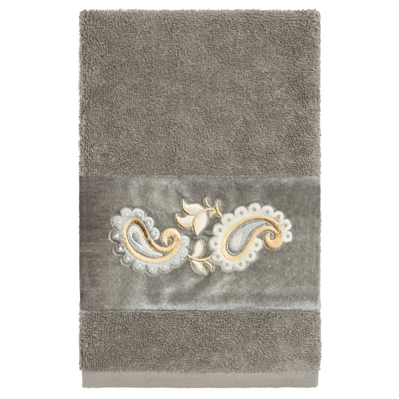  100% Turkish Cotton Hand Towel, Dark Gray