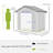 6 ft. 4 in. W x 3 ft. 7 in. D Vertical Storage Shed