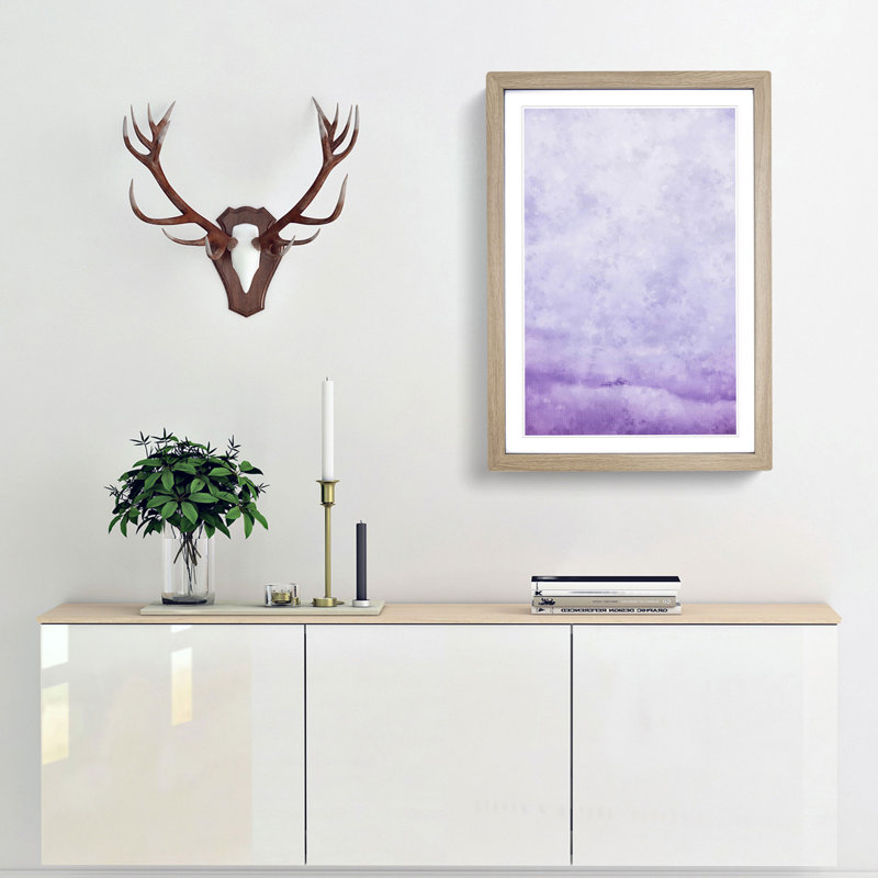 Italian Mountain Top - Framed Print, 87cm H x 62cm W x 2cm D, Oak Framed