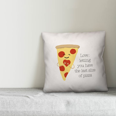  Last Slice of Pizza Throw Pillow