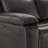 Kenol 88.2'' Wide Gray Genuine Leather Power Reclining Sofa with Adjustable Headrest-114572862