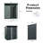 5 x 3 FT Outdoor Metal Storage Shed, Garden Shed Lockable Door, Transparent Panel Windows, Air Vent-93995253
