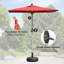Parasol de patio rectangulaire avec manivelle (base non incluse)-125299860