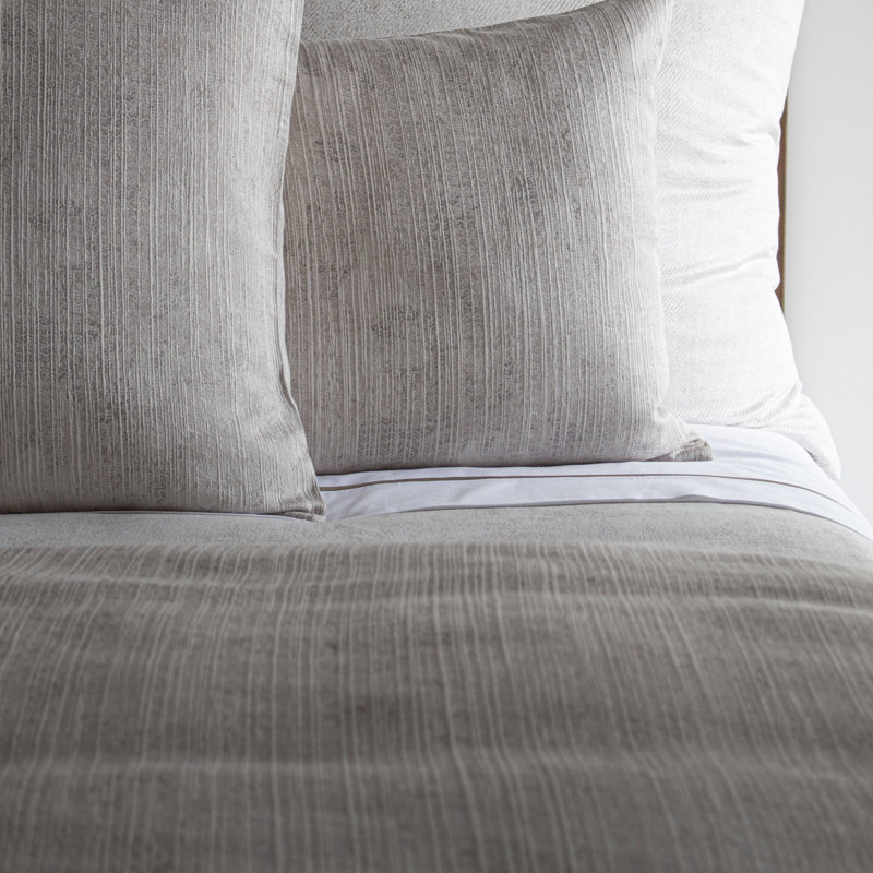 Aspen Duvet Cover, Pearl, King Duvet Cover