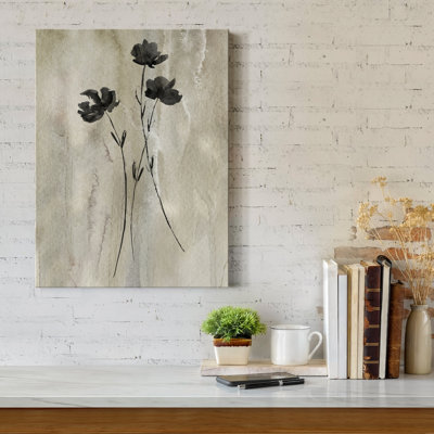 «Sumi-e Silhouette III», reproduction d'art sur toile tendue