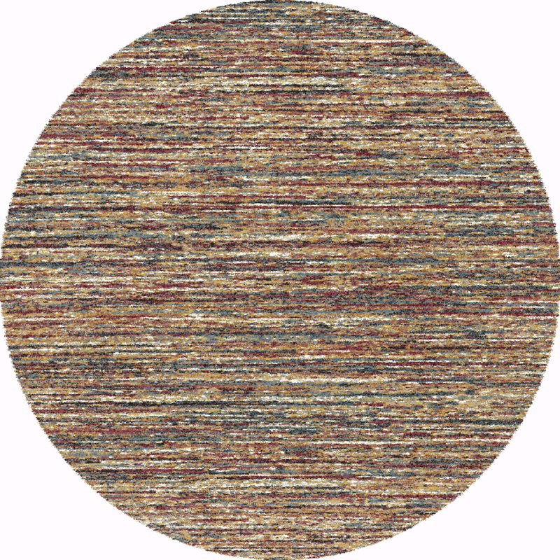 Brackley Rost Rust Rug, Round 120cm