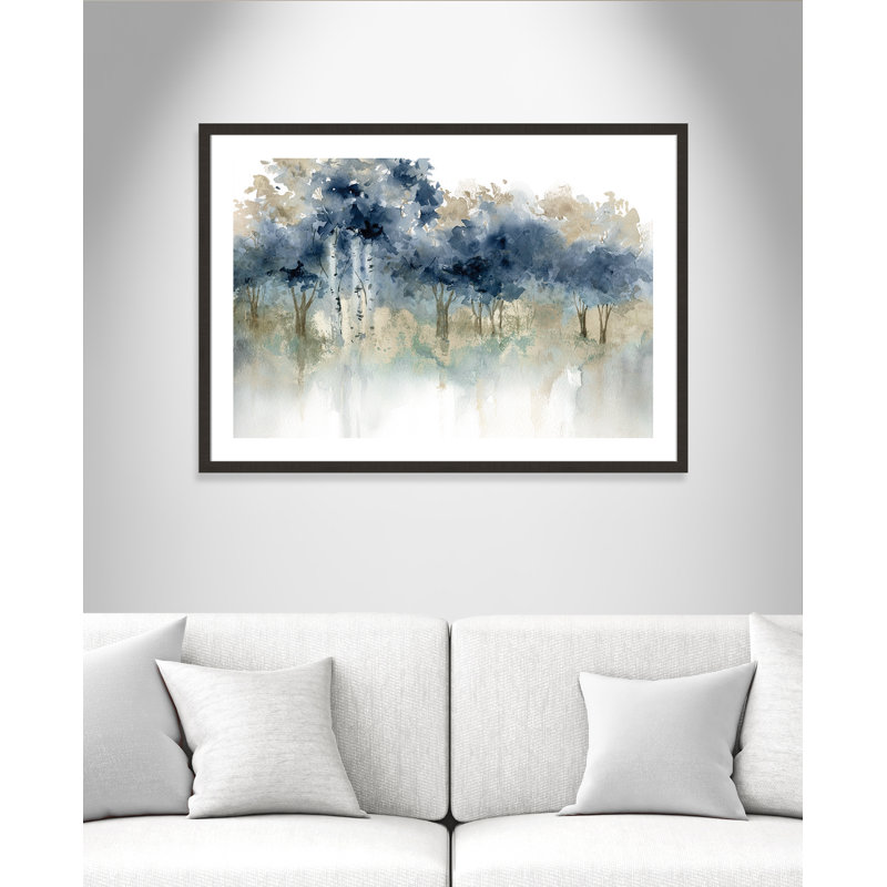 «Minyard Waters Edge I», reproduction d'art sur toile encadrée, 26 po x 36 po x 2 po, Espresso foncé