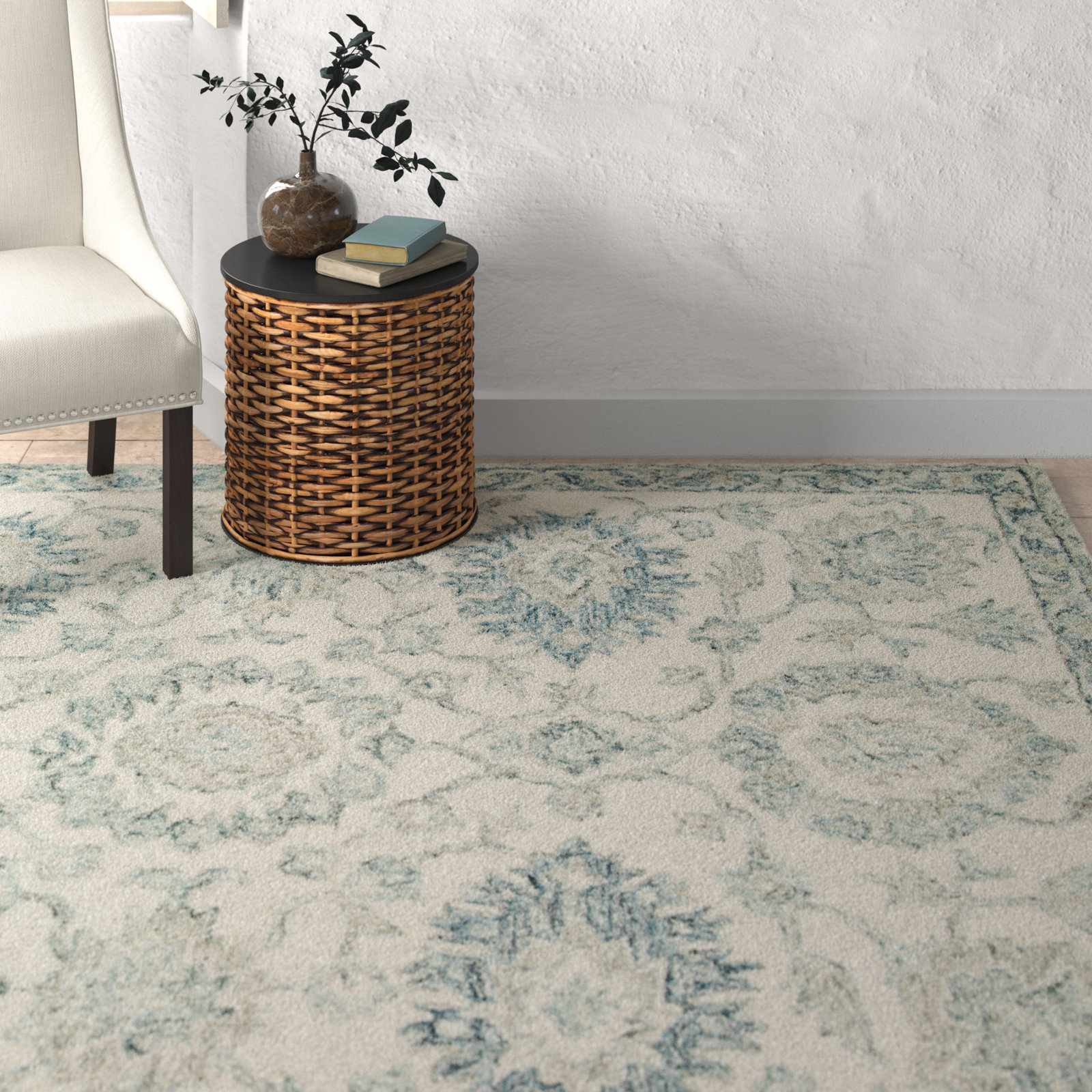 Aden Hand-Hooked Wool Oriental Rug, Rectangle 7'9" x 9'9"