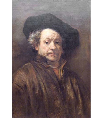 Autoportrait rembrandt par rembrandt van rijn-impression