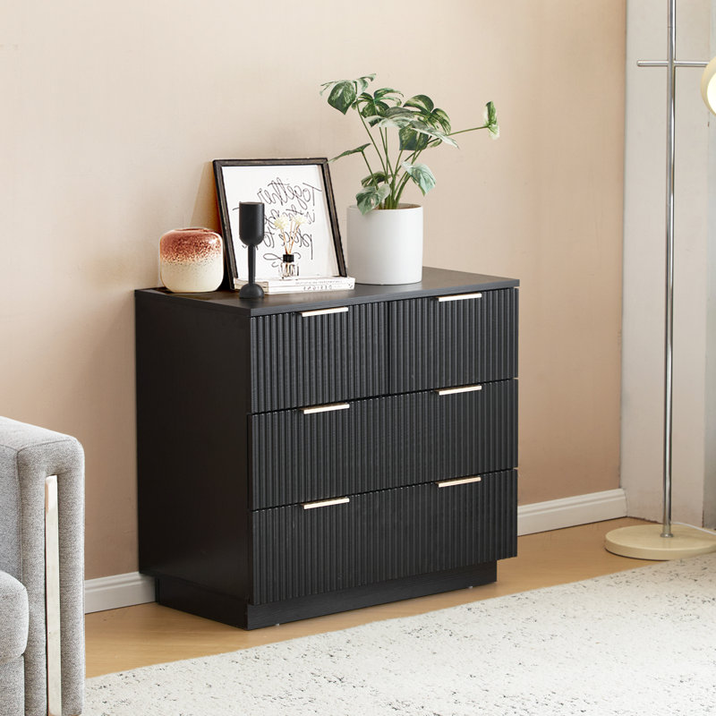 Armoire à 28 tiroirs de 28 po de largeur, Noir, noir, noir, noir