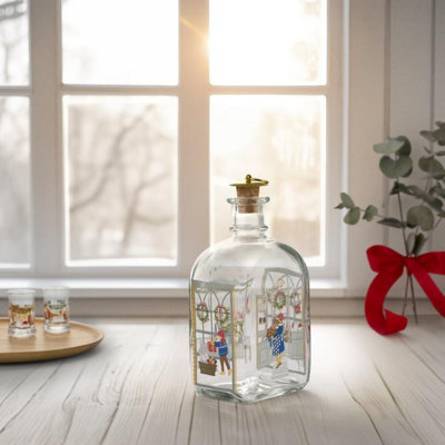 Holmegaard Christmas Glass Decorative Bottle