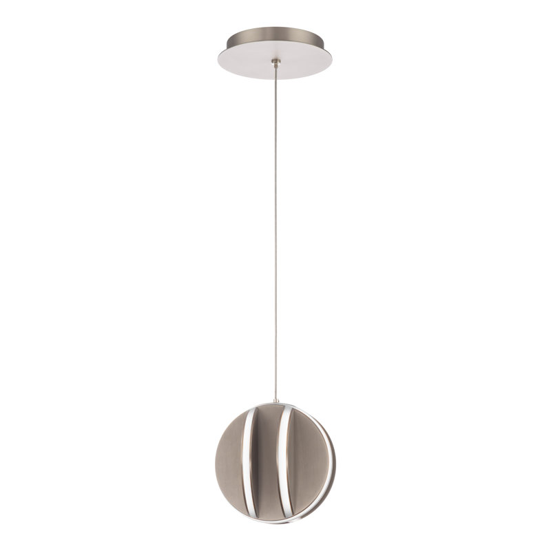 Carillion 1 - Light LED Pendant, Brushed Nickel