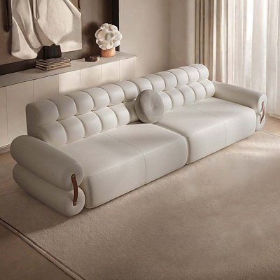 Living Room Cream-style French Fabric Sofa Living Room Set