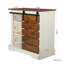 Armoire de rangement 31,89 "avec buffet et porte de grange coulissante, couloir, armoire d'appoint-285914373