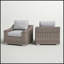 Chaise de patio avec coussins 2