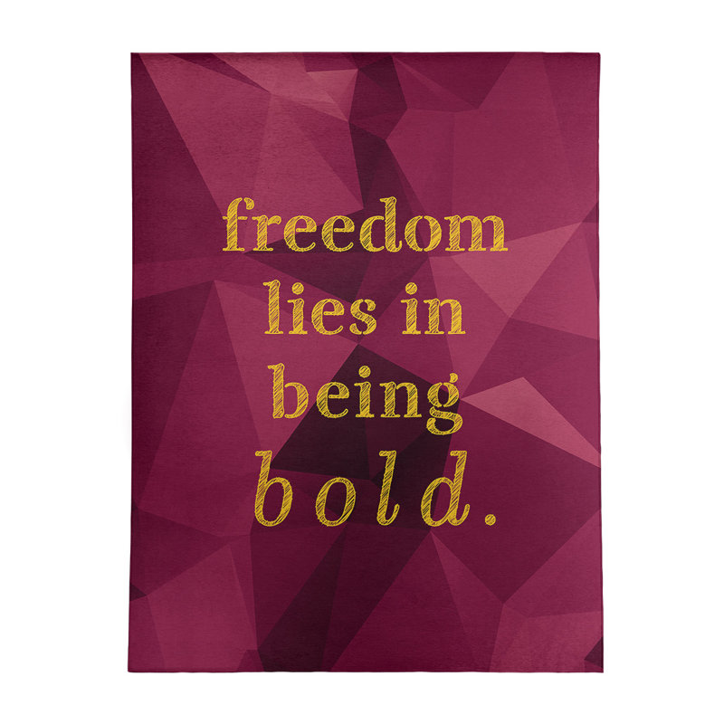 Quotes Chenille Indoor Rug, Rectangle 5' x 7'