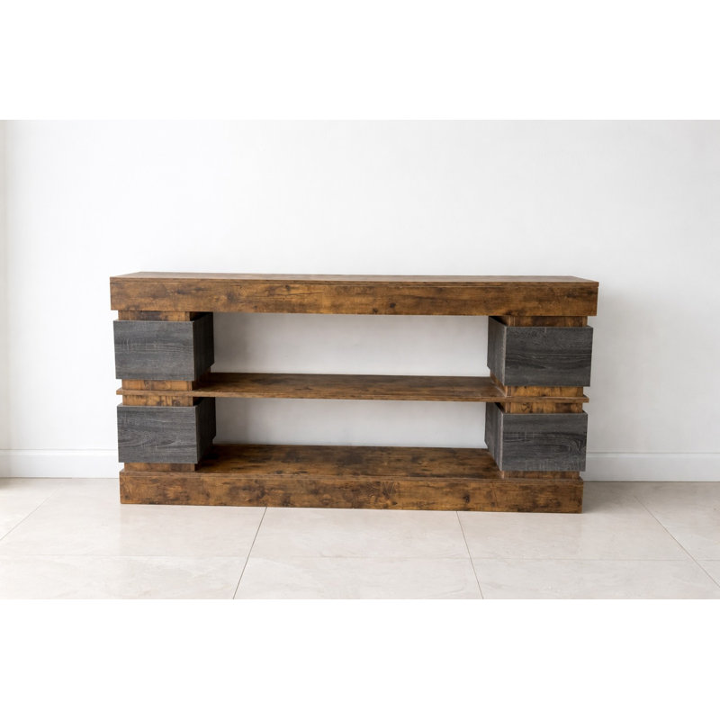 Timberline Block Modern Console Table