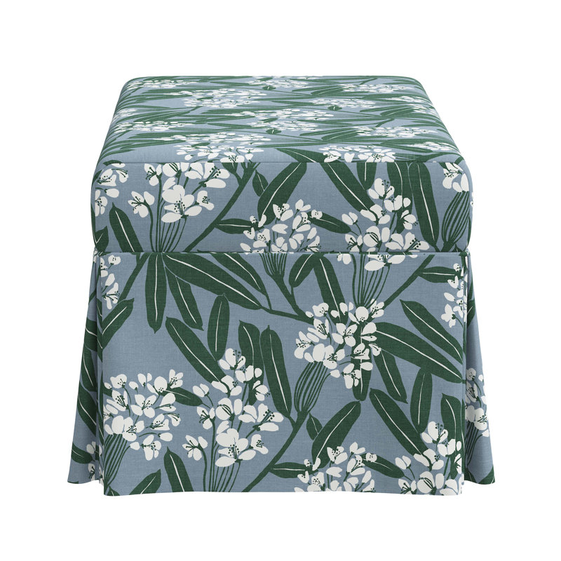 Wyatt Upholstered Storage Bench, Providence Dusty Blue