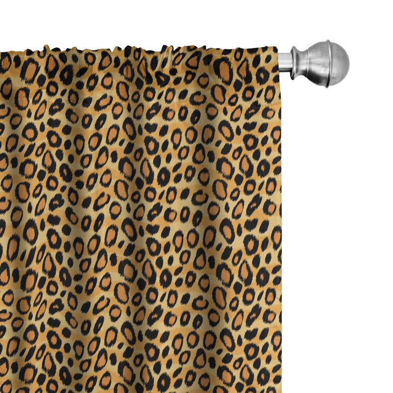 Semi-Sheer Rod Pocket Curtain Panels, 28" x 63"