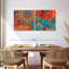Mandalas tribaux abstraits sur toile, ensemble de 2 pièces-372966544
