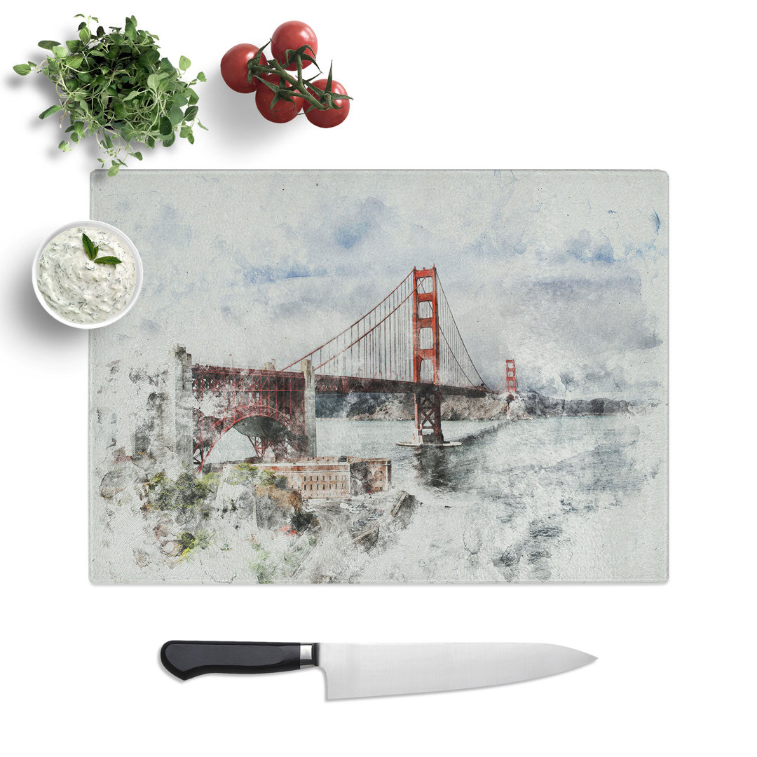 Golden Gate Bridge Vol.5 Watercolour Chopping Board