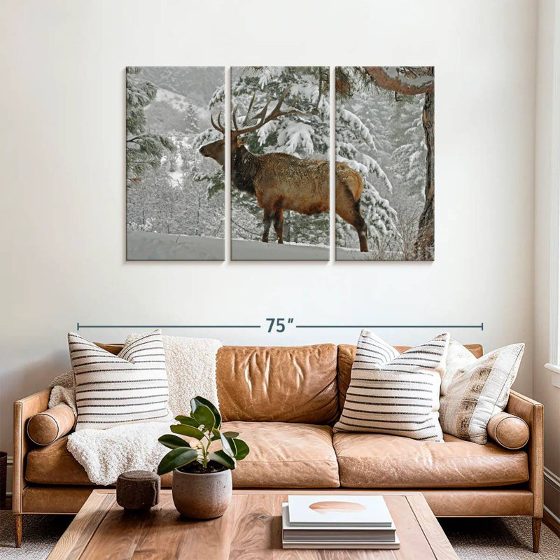 Brampt Washington Winter Elk, 36" H x 57" W