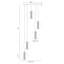Luminaire suspendu 5 lumières Atomo-103715618-103715621