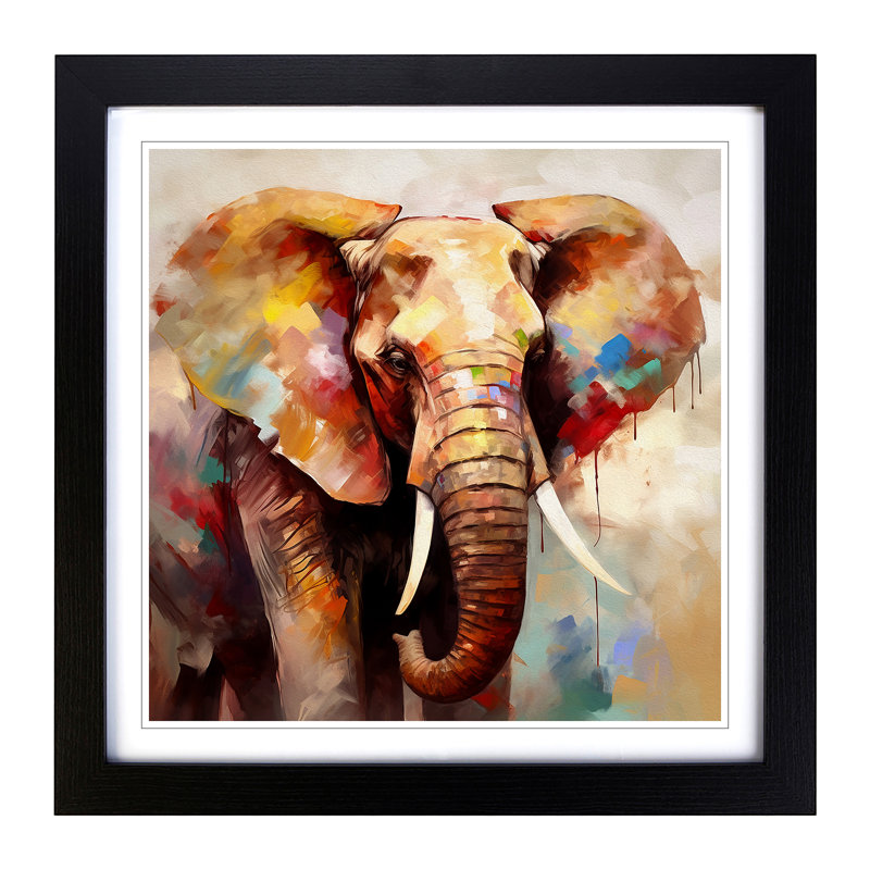 Single Picture Frame Print on Wood, Black