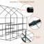 Garden Greenhouse Walk In Plastic Tomato Greenhouse Vegetable Fruit Flower Plant Shed with Reinforced PE Cover 195cm-131377978-131377977