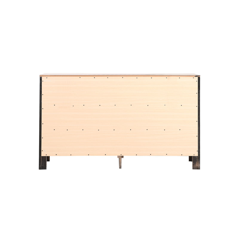 Commode de chambre noire G2450-d - panneau de particules, 58 po de profondeur x 17 po de largeur, 34 po de profondeur, 113 lb