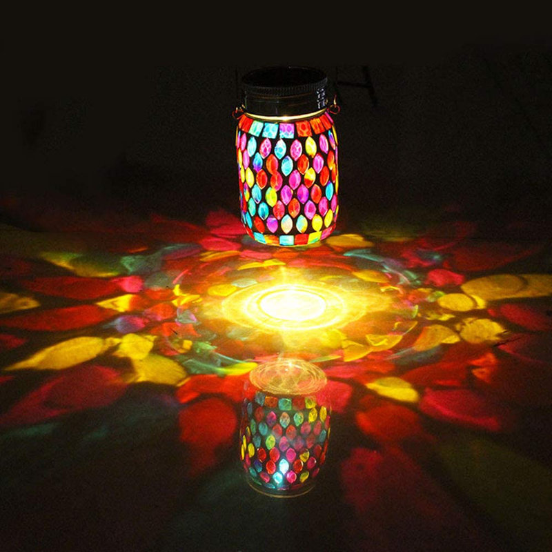 5.7'' Solar Powered Integrated LED Outdoor Hanging Light