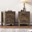 Table de chevet en bois Farmhouse