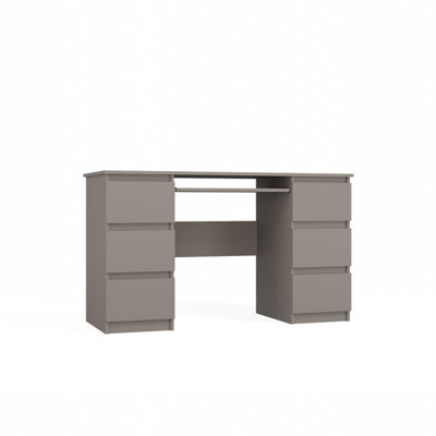 Modern Desk with 6 Storage Drawers