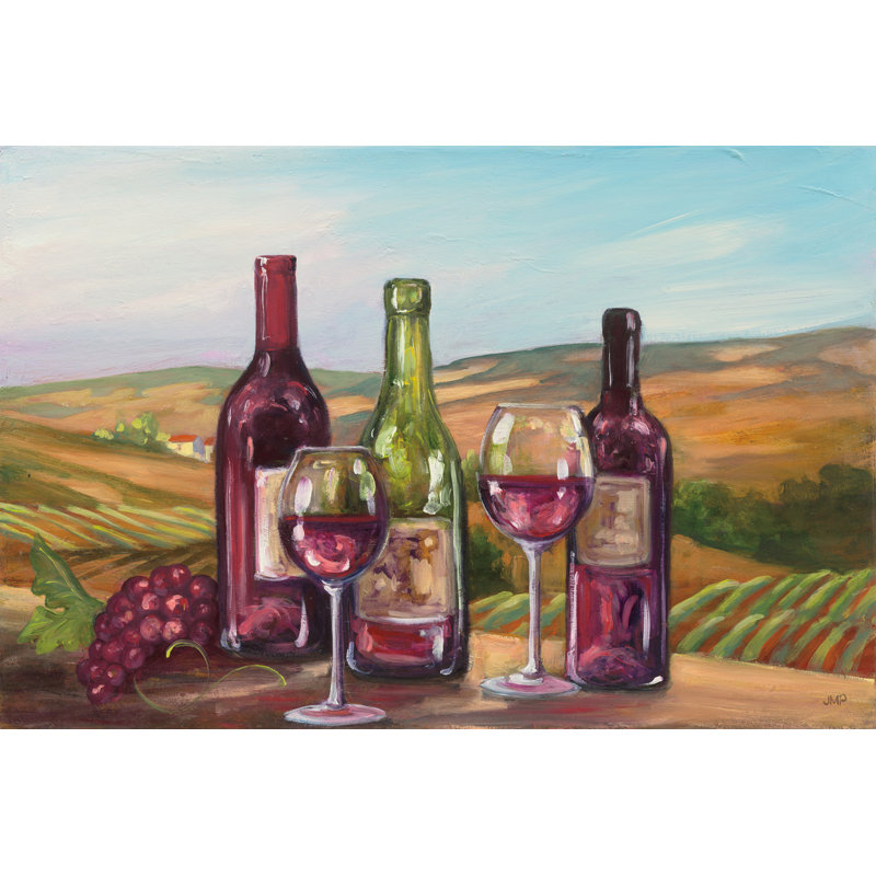Pays du vin, H 8 po x l 12 po, Non, Toile tendue