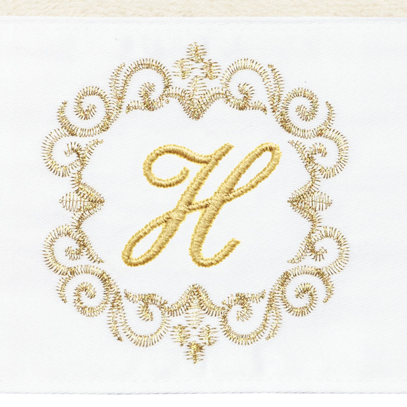 Winston Porter 100% Turkish Cotton MONICA 2PC Embellished Hand Towel Set, H