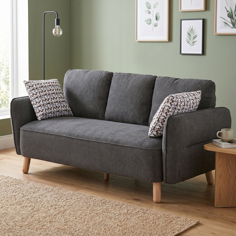 Gladding 3 Seater Sofa, Dark Grey