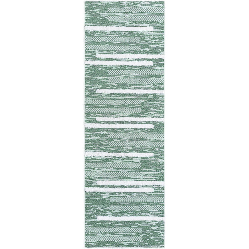 Tapis de couloir en coton Raelyn, Tapis de couloir 2 pi 7 po x 8 pi