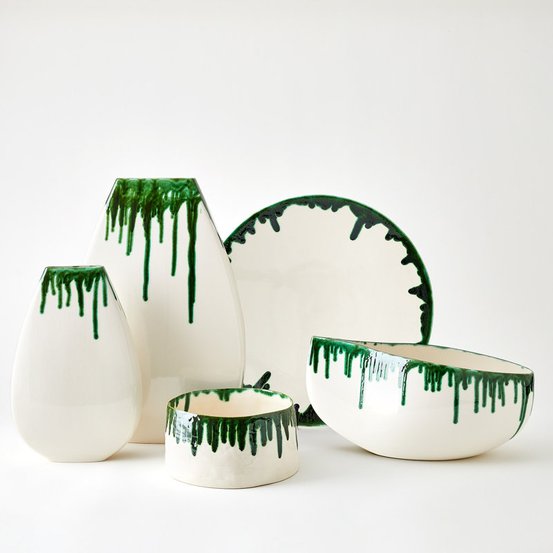 Giant Teardrop Handmade Ceramic Table Vase, 16.5" H x 11.5" W x 4" D