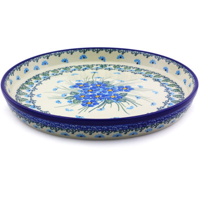 Forget Me Not Stoneware Platter
