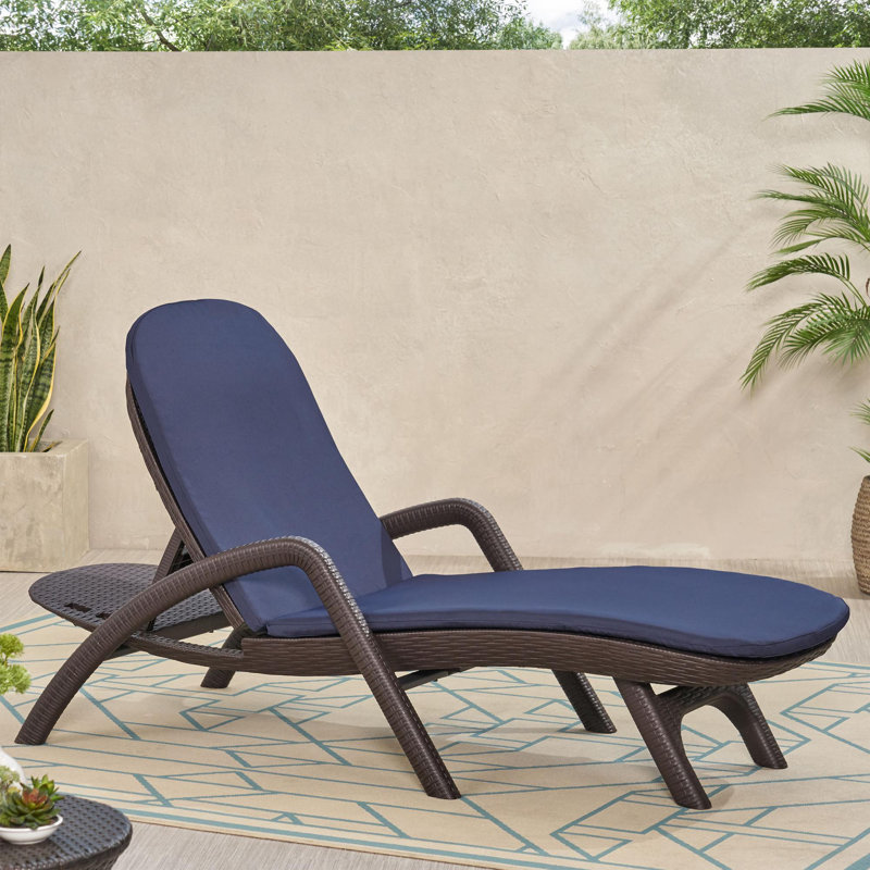 Outdoor Chaise Lounge Cushion  ( Cushion Only ), Navy