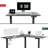 63" L Shaped Home Office Height Adjustable Electric Standing Desk-99703379-99703380