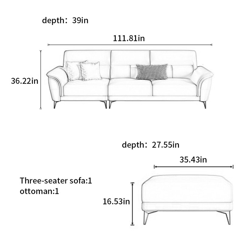 Modern and simple American sofa