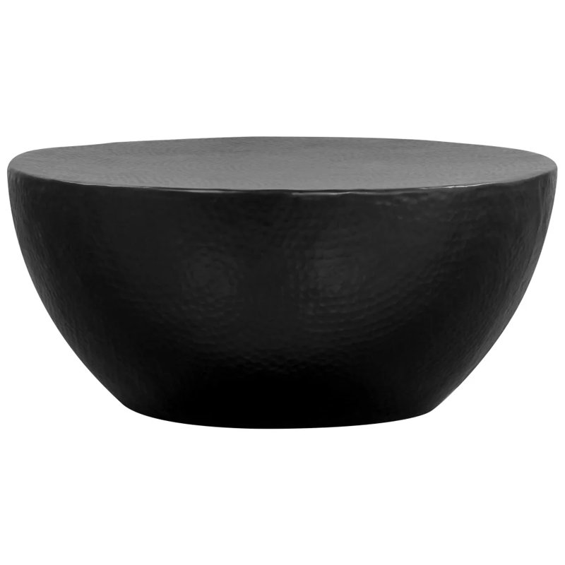 Lomita Drum Coffee Table, Black
