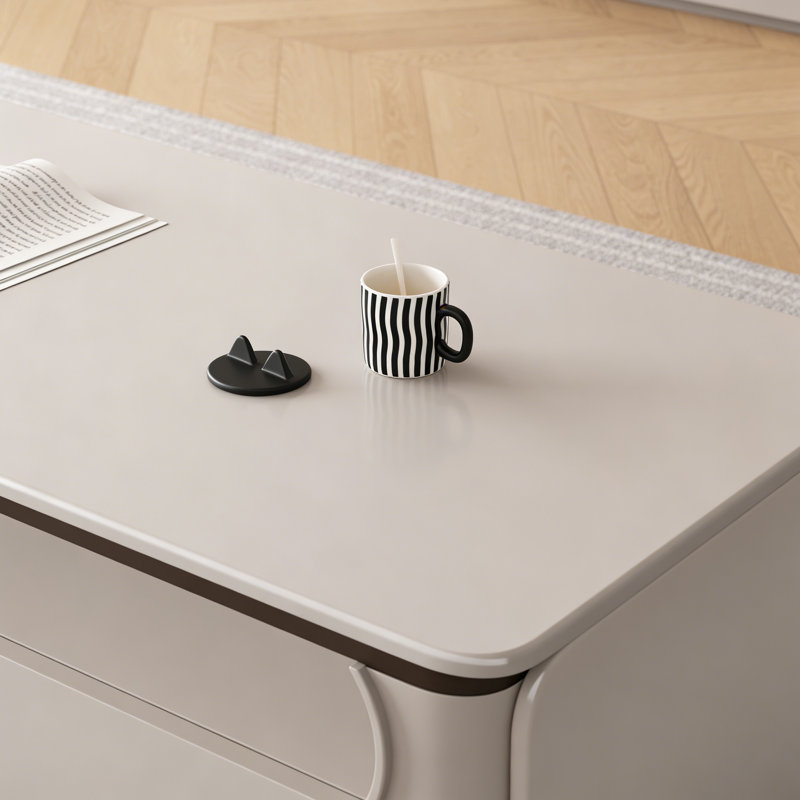 Table basse Modern, H 16,53 po x L 55,12 po x l 31,49 po, Gris, Gris