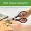 Tovolo Elements Kitchen Shears with Magnetic Sheath for All-Purpose Prep, Thyme