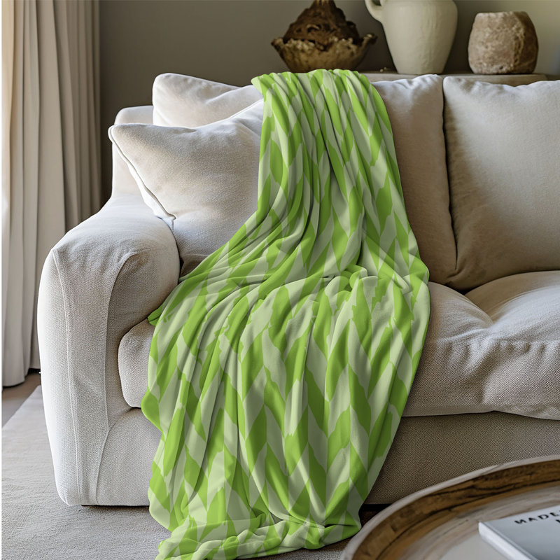 Couverture en sherpa 1 pièce Blue Whisper, Grand lit