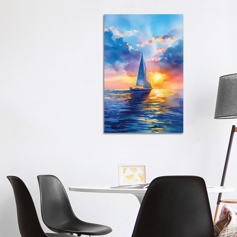 Magic Harbor - reproduction d'art murale encadrée, H 40 po x l 26 po, Toile tendue, Ne s’applique pas
