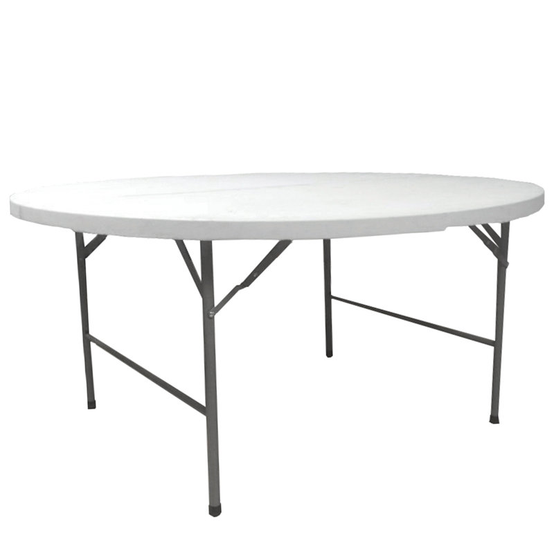 Round Folding Table, 74cm H x 154cm W x 154cm D